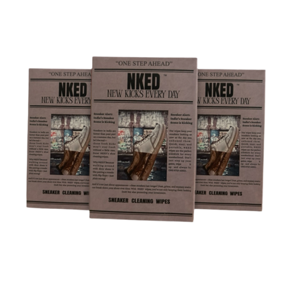 NKED Sneaker Cleaning Wipes (Pack of 3)